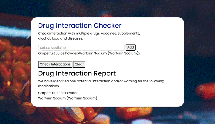 Drug Interaction Checker