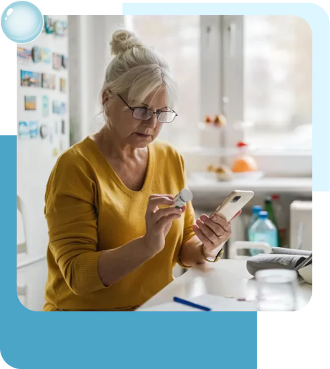 Med reminder app on smartphone