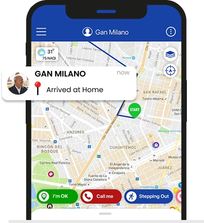 Geo-fencing alert feature