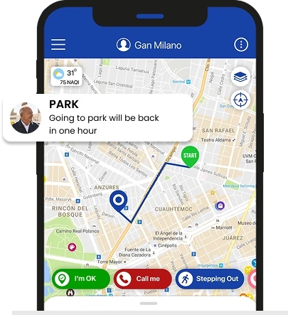Step out check-in alert